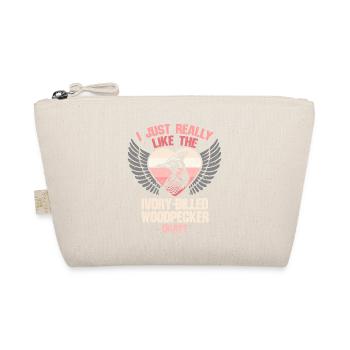 Ivory Woodpecker Birdwatcher - Organic Pouch - nature - Front