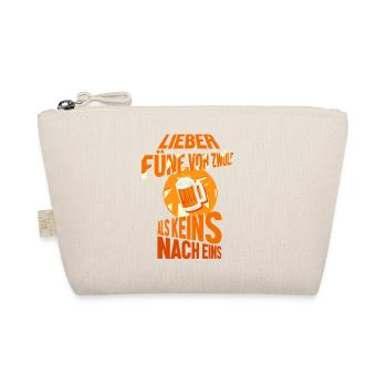 Bierliebhaber Bier Spruch Biertrinker Saufen - Bio-Täschchen - Natur - Vorne