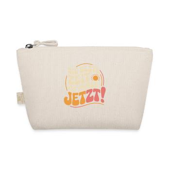 The best time is always live now Carpe Diem - Organic Pouch - nature - Front