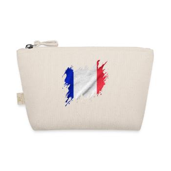 Drapeau français, style déchiré - Trousse biologique - nature - Devant
