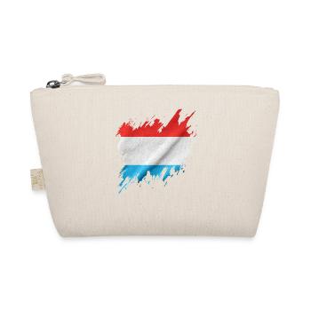 Luxembourg flag, torn style - Organic Pouch - nature - Front