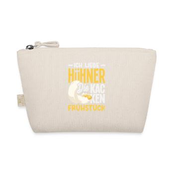 I love chickens – they poop breakfast - Organic Pouch - nature - Front