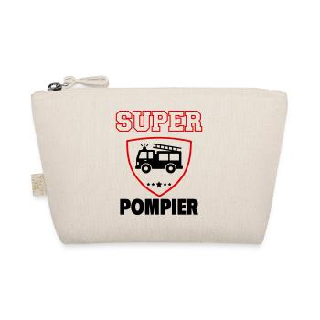 Super Firefighter, Father's Day, Christmas - Organic Pouch - nature - Front