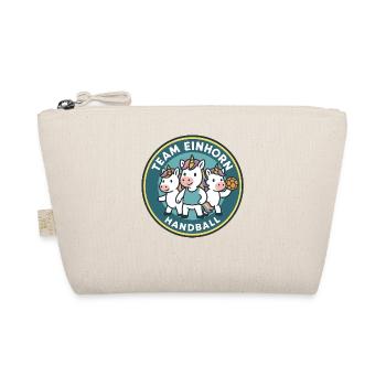Team Unicorn Handball Three Cute Unicorns - Organic Pouch - nature - Front