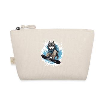 Husky Dog Snowboard - Organic Pouch - nature - Front