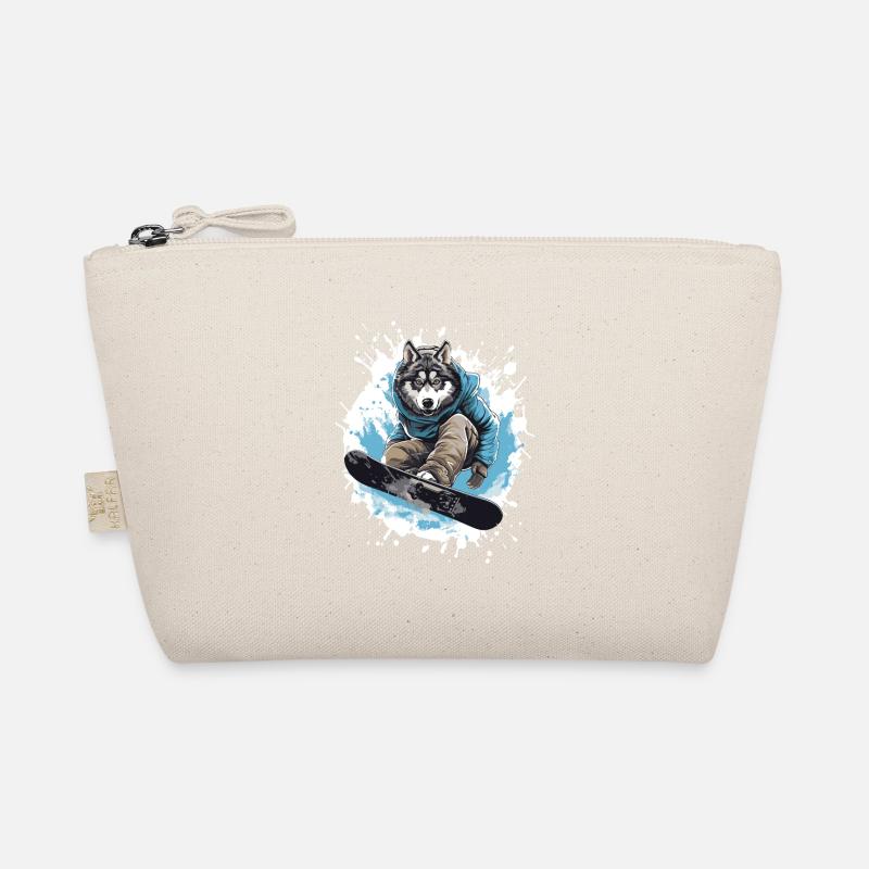 Husky Dog Snowboard Organic Pouch
