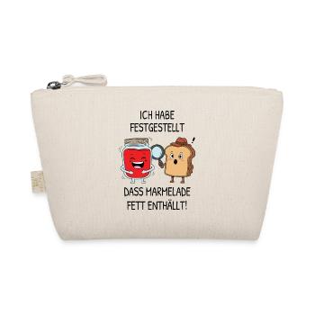 Detective bread and fruit jar with funny saying - Organic Pouch - nature - Front