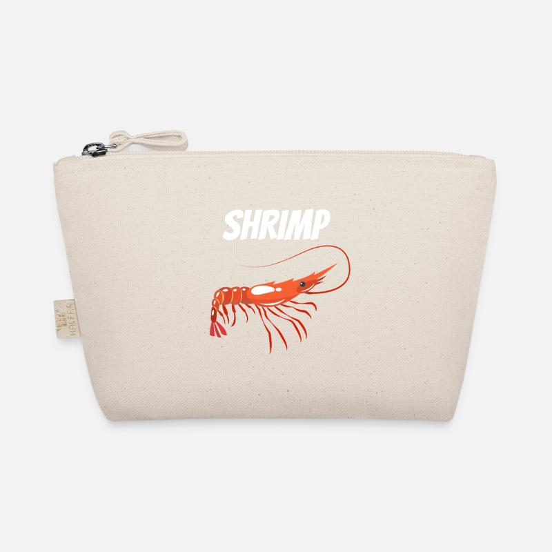 Fette Garnelenillustration mit SHRIMP Text Garnelen Bio-Täschchen