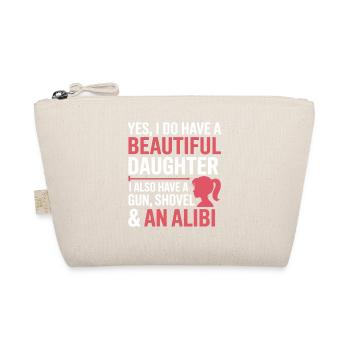 Joke Shirt Weapon Shovel Alibi - Organic Pouch - nature - Front