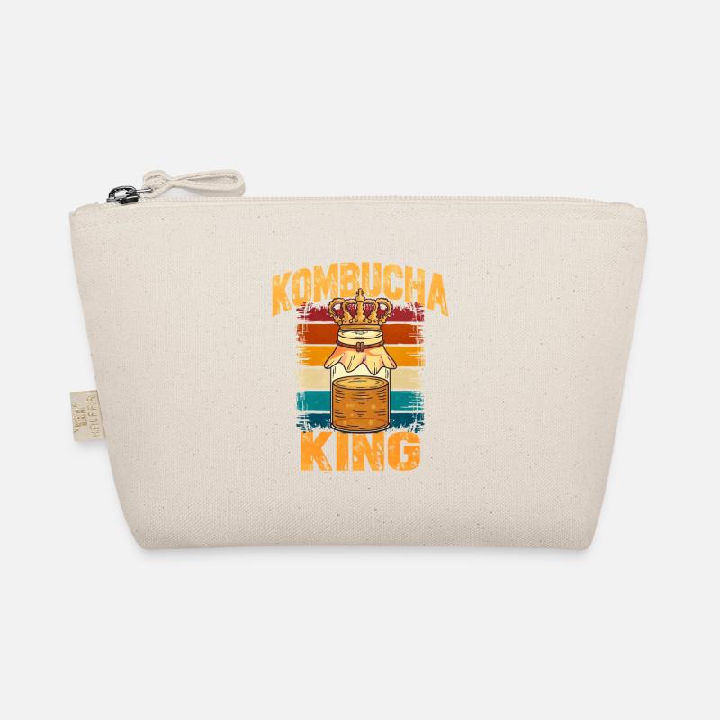 Kombucha König Retro - Bio-Täschchen - Natur