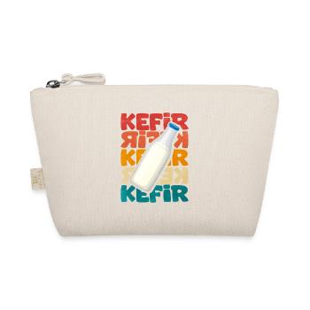 Kefir Bottle Motif Retro - Organic Pouch - nature - Front