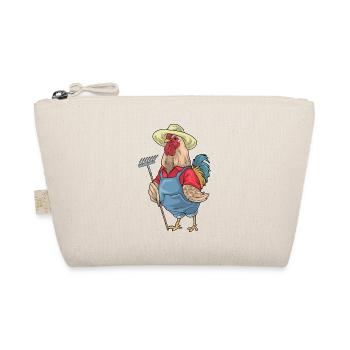 Huhn Landwirt Harke Bauernhof - Bio-Täschchen - Natur - Vorne