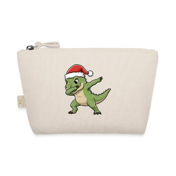 Christmas T-Rex Dab - Organic Pouch - nature - Front