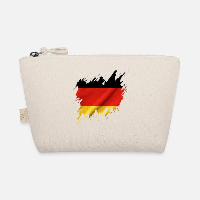 Germany flag, ripped style Organic Pouch