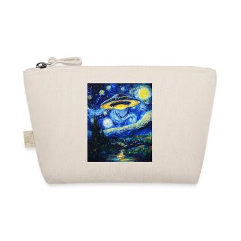 UFO Alien Alien Flying Saucer - Organic Pouch - nature - Front