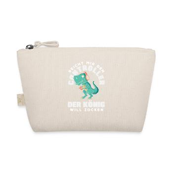 Hands me the controller – King wants to play - Organic Pouch - nature - Front