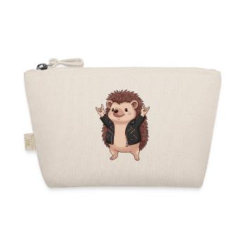 Hedgehog Rocker Lederjacke - Bio-Täschchen - Natur - Vorne