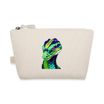 Colorful snake head illustration - Organic Pouch - nature - Front
