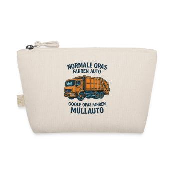 Cool Grandpas Drive Garbage Truck – Funny Grandpa Design - Organic Pouch - nature - Front