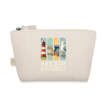 Moin Leuchtturm Robbe Strandkorb Möwe Küste - Bio-Täschchen - Natur - Vorne
