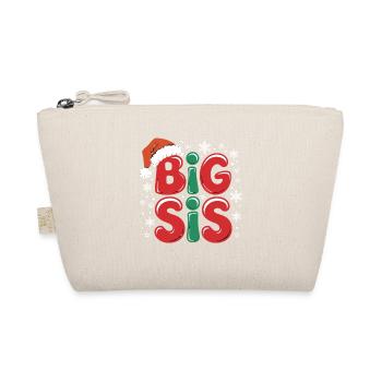 Big Sister Christmas Motif Snow - Organic Pouch - nature - Front