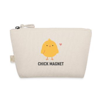 Chick Magnet Charm Tee - Organic Pouch - nature - Front