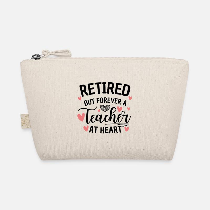 Retired Teacher At Heart Organic Pouch