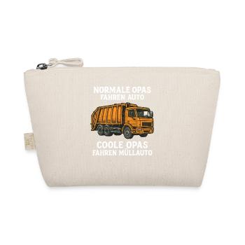 Cool Grandpas Drive Garbage Truck – Funny Grandpa Design - Organic Pouch - nature - Front