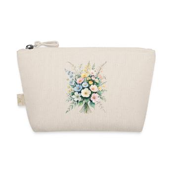 Pastel Bouquet Watercolor Bouquet - Organic Pouch - nature - Front