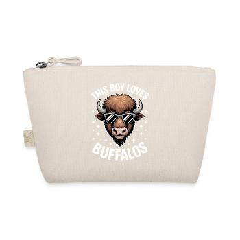 Büffel Spruch Jungs Lustiges Büffel Geschenk - Bio-Täschchen - Natur - Vorne