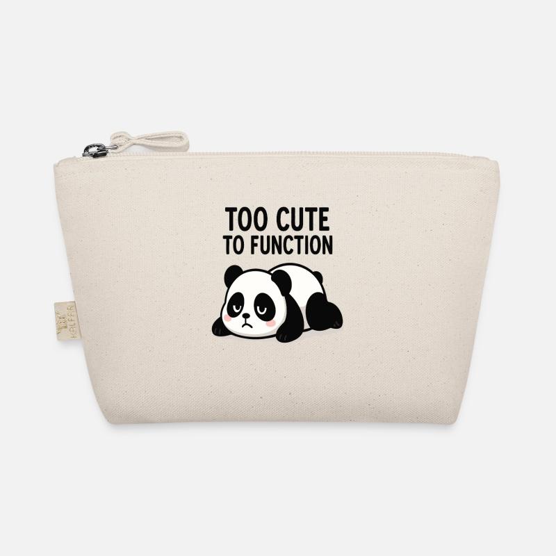 Too Cute To Function Panda Bio-Täschchen