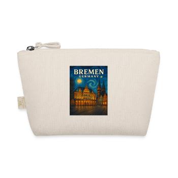 Bremen Night Light Skyline - Organic Pouch - nature - Front