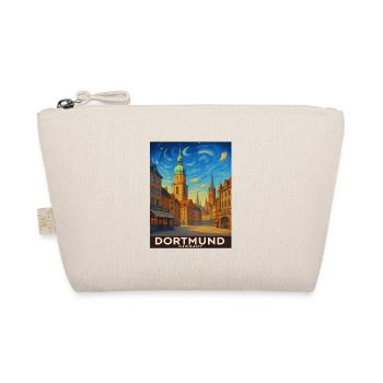 Dortmund Skyline Malerei - Bio-Täschchen - Natur - Vorne