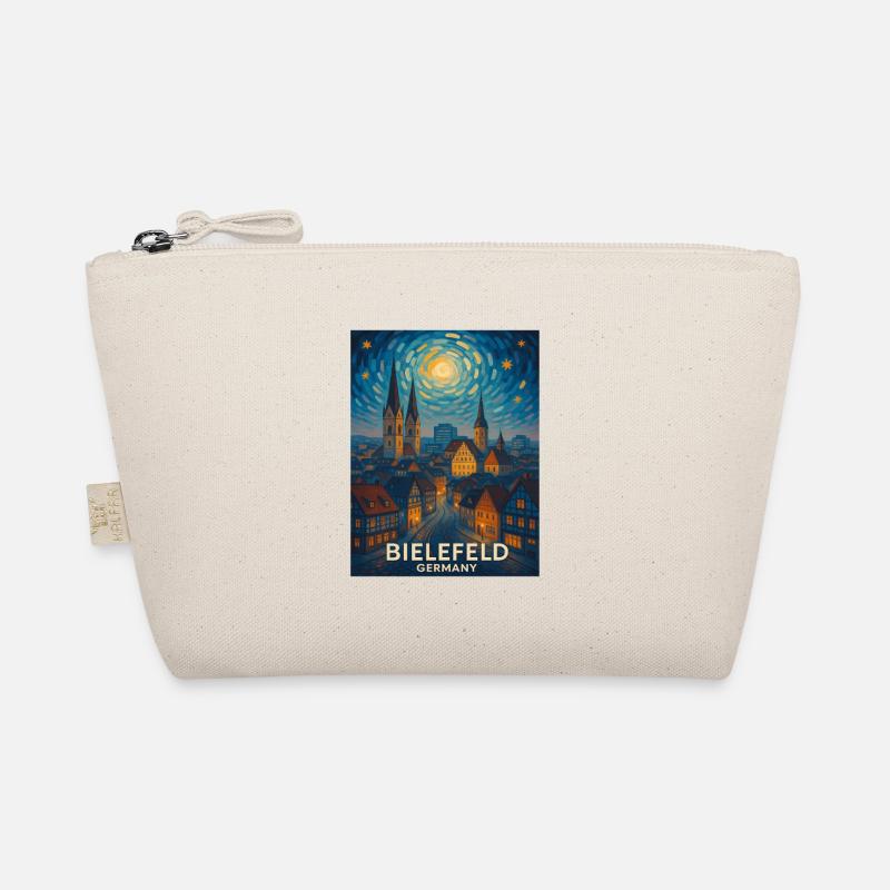 Bielefeld Night Panorama Skyline Organic Pouch