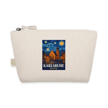 Karlsruhe Star City Painting Style - Organic Pouch - nature - Front