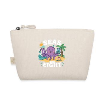 Seas The Eight Cute Octopus Birthday Island - Bio-Täschchen - Natur - Vorne