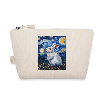 Rabbit Van Gogh Style Starry Night - Organic Pouch - nature - Front