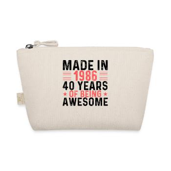 Fabriqué en 1986 40 ans d’être génial - Trousse biologique - nature - Devant