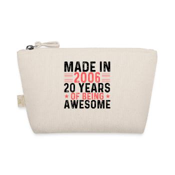 Made In 2006 20 Years Of Being Awesome - Organic Pouch - nature - Front