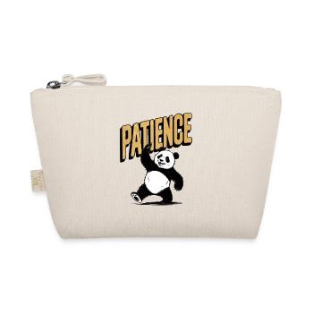 Style rétro patient panda design vintage - Trousse biologique - nature - Devant