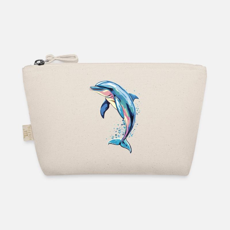 Dolphin Diver Dolphins Ocean Cute Dolphins Dolphin Organic Pouch