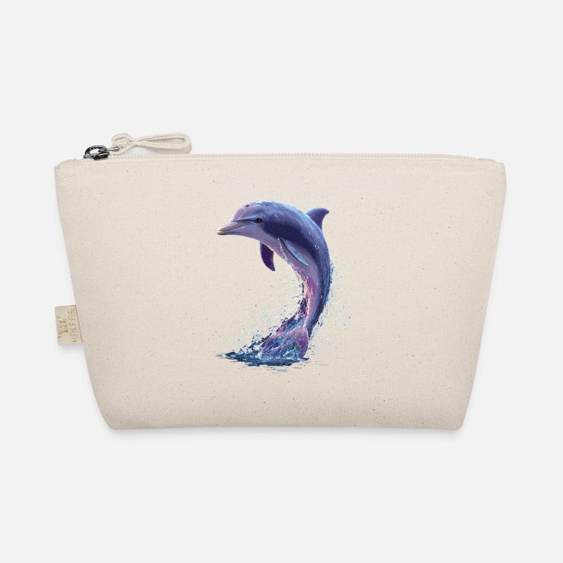 Dolphin Diver Dolphins Ocean Cute Dolphins Dolphin Organic Pouch
