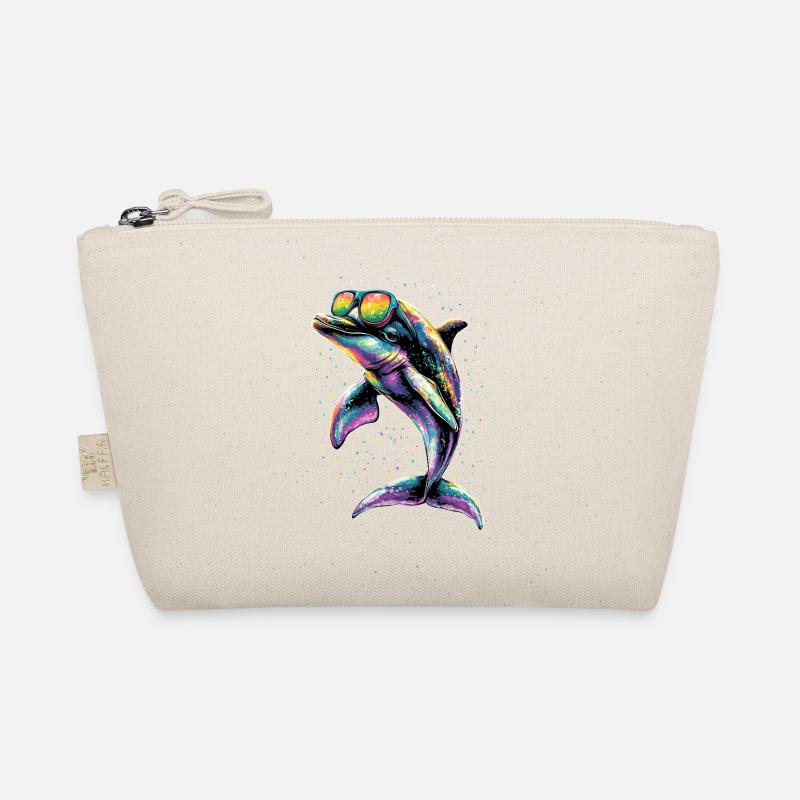 Dolphin Diver Dolphins Ocean Cute Dolphins Dolphin Organic Pouch