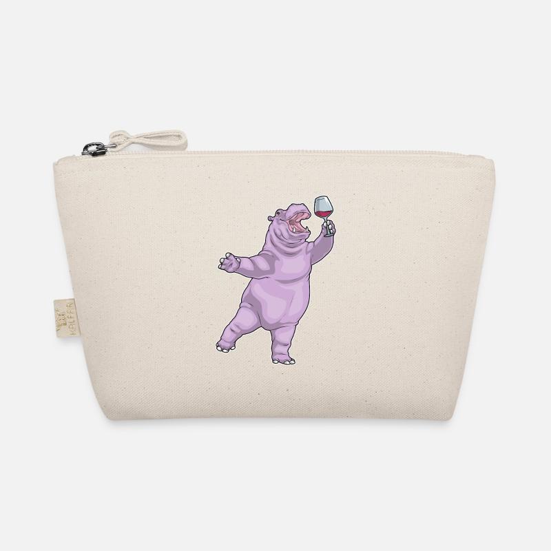 Nilpferd Rotwein Bio-Täschchen