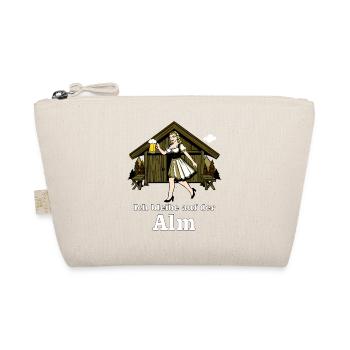 I stay on the alpine pasture - Organic Pouch - nature - Front