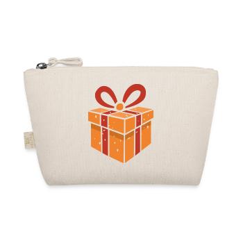 Cartoon gift box in retro style - Organic Pouch - nature - Front