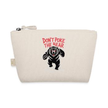 Don't Poke The Bear - Wildes Bären Design - Bio-Täschchen - Natur - Vorne