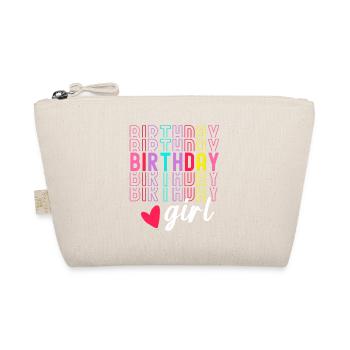 Birthday Girl Birthday Girl Gift Heart - Organic Pouch - nature - Front