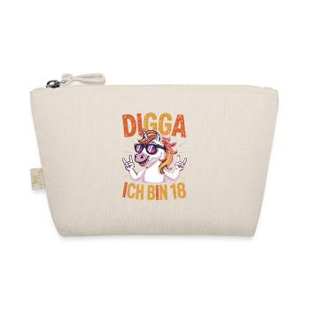 Digga I'm 18 Unicorn Saying Funny 18 - Organic Pouch - nature - Front