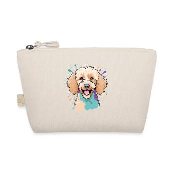 Colorful Poodle Portrait - Organic Pouch - nature - Front